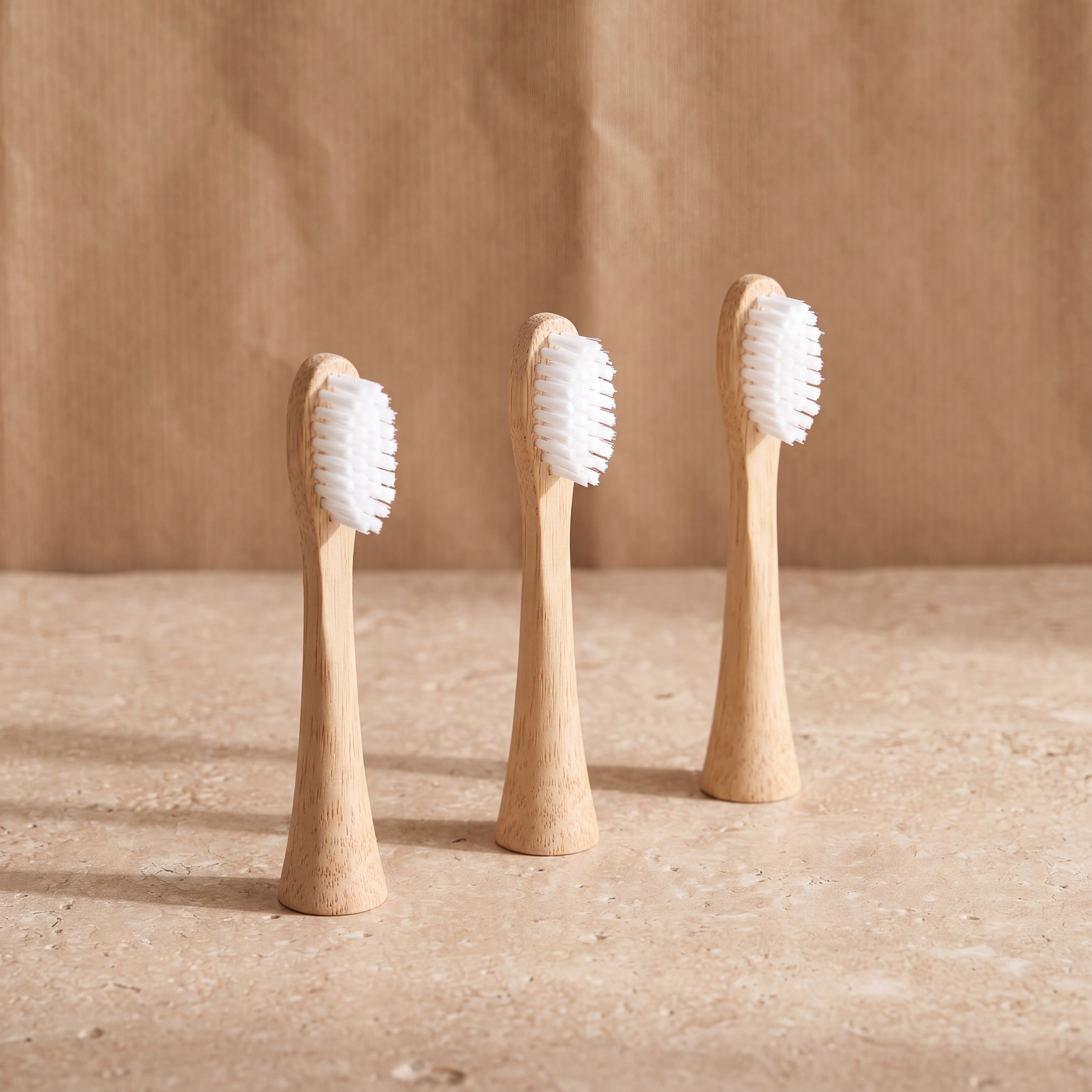 Pack de 3 Têtes de Brosse en Bambou